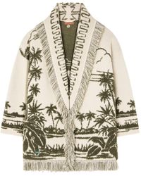 Alanui - Palm-tree fringe cardigan - Lyst