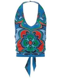 Etro - Silk Halter Top - Lyst