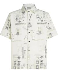 KARL LAGERFELD - Rue St-Guillaume Printed Shirt - Lyst