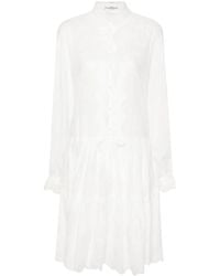 Ermanno Scervino - Floral-Embroidery Mini Dress - Lyst