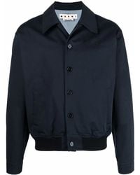 Marni - Embroidered Logo Shirt Jacket - Lyst