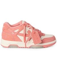 Off-White c/o Virgil Abloh - Out Of Office Panelled Leather Sneakers - Lyst