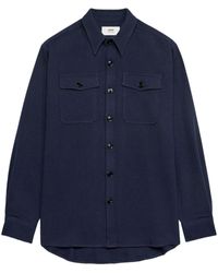 Ami Paris - Classic-collar Wool Shirt Jacket - Lyst