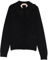 N°21 - Collar Knitted Cardigan - Lyst
