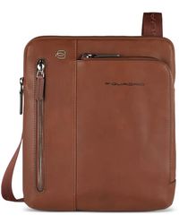 Piquadro - Zip Pocket Crossbody Bag - Lyst
