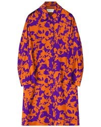 Dries Van Noten - Floral Satin Coat - Lyst