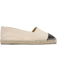 Castañer - Flache Espadrilles mit Lederkappe - Lyst