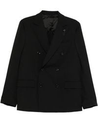Lardini - Double-Breasted Peak-Lapel Suit - Lyst