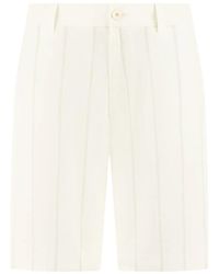 BOGGI - Striped Bermuda Shorts - Lyst