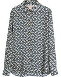 Valentino Garavani - Toute La V-Print Silk Shirt - Lyst