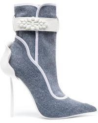 Le Silla - Snorkeling 120mm Denim Ankle Boots - Lyst