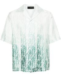 Amiri - Hemd aus Seiden-Twill mit Farbverlauf - Lyst