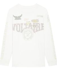 Zadig & Voltaire - Noane Voltaire T-shirt Met Print - Lyst