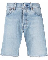Levi's Denim 502 Colorblock Rolled Hem Shorts for Men | Lyst