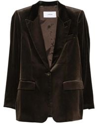 Lardini - Angeliu Velvet Single-Breasted Blazer - Lyst