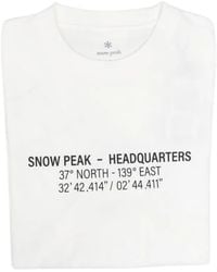 Snow Peak - Print-Detail Short-Sleeve T-Shirt - Lyst