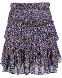 Isabel Marant - Hilari Mini-Rok Met Bloemenprint - Lyst