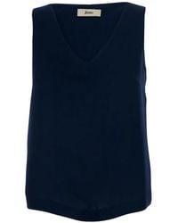Herno - V-Neck Vest Top - Lyst