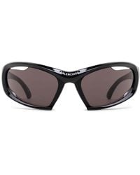 Balenciaga - Occhiali Da Sole Uni Dynamo Wrap Ovali - Lyst