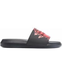 McQueen - Embossed Logo Slides - Lyst