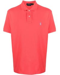 Polo Ralph Lauren - Logo-embroidered Short-sleeved Polo Shirt - Lyst
