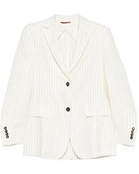 Max Mara - Linen Single-Breasted Jacket - Lyst