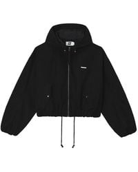Izzue - Hooded Logo-Print Oversized Jacket - Lyst