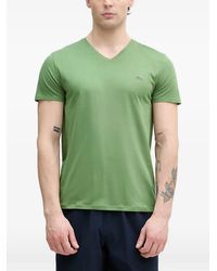 Lacoste - Logo-Patch V-Neck T-Shirt - Lyst