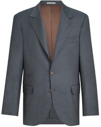 Brunello Cucinelli - Super 150S Virgin-Wool Four Season Batavia Twill Blazer - Lyst