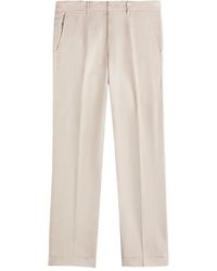 Fay - Rolled-Hems Capri Classic Trousers - Lyst