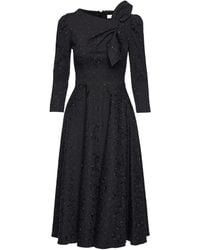 Nissa - Verziertes Brokat-Midikleid - Lyst