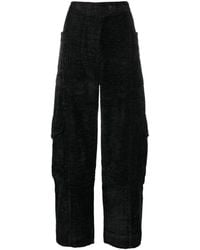 Ganni - Chenille Tapered Trousers - Lyst