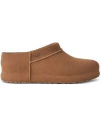 UGG - Enwrap Suede Clogs - Lyst