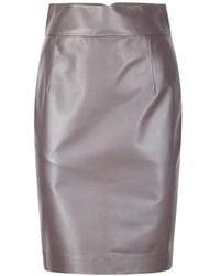 Tagliatore - Leather Skirt - Lyst