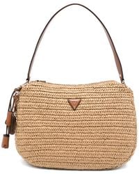 Guess - Woven-Effect Shoulder Bag - Lyst