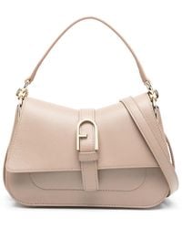 Furla - Flow Leren Schoudertas - Lyst