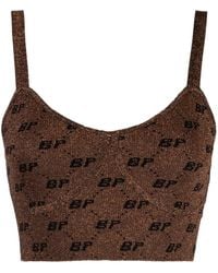 Baum und Pferdgarten - Intarsia-Knit Logo Cropped Vest - Lyst