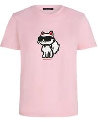 KARL LAGERFELD - Ikon Choupette T-Shirt - Lyst