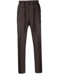 Giorgio Armani - High-waist Cashmere Tapered Trousers - Lyst