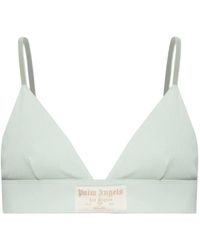 Palm Angels - Ribbed Logo-Patch Bra - Lyst