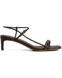 12 STOREEZ - Strappy Leather Sandals - Lyst