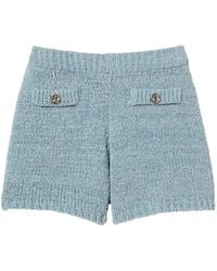 Twinset - Oval T Button-Detail Shorts - Lyst