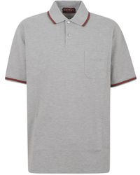 Gucci - Katoenen Poloshirt Met Geborduurde Zak - Lyst