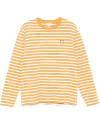 Maison Kitsuné - Bold Fox Head Patch Regular Marin T-Shirt - Lyst