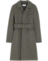 Lemaire - Belted Tailored Coat - Lyst