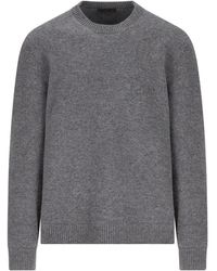 Prada - Elbow-Patch Wool Sweater - Lyst