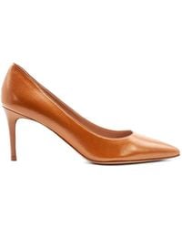 Festamilano - Pointed-Toe Leather Pumps - Lyst
