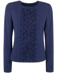 Emporio Armani - Ruffled Jacket - Lyst