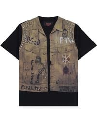 Pleasures - Vest-Print Heavyweight T-Shirt - Lyst