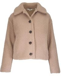 Vince - Collared Sherpa Jacket - Lyst